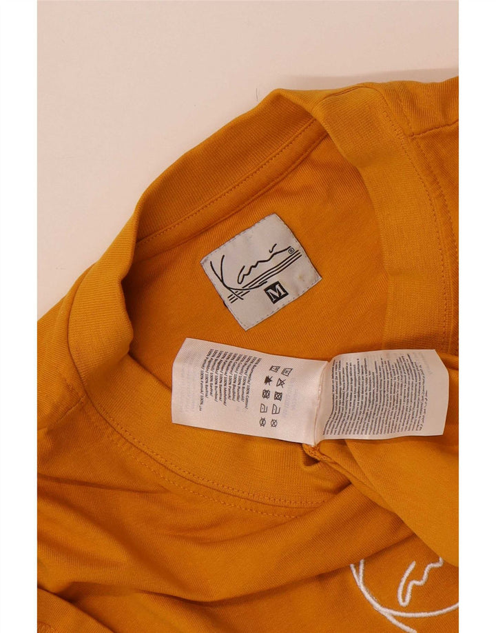 T-shirt da uomo Karl Kani Top in cotone arancione medio