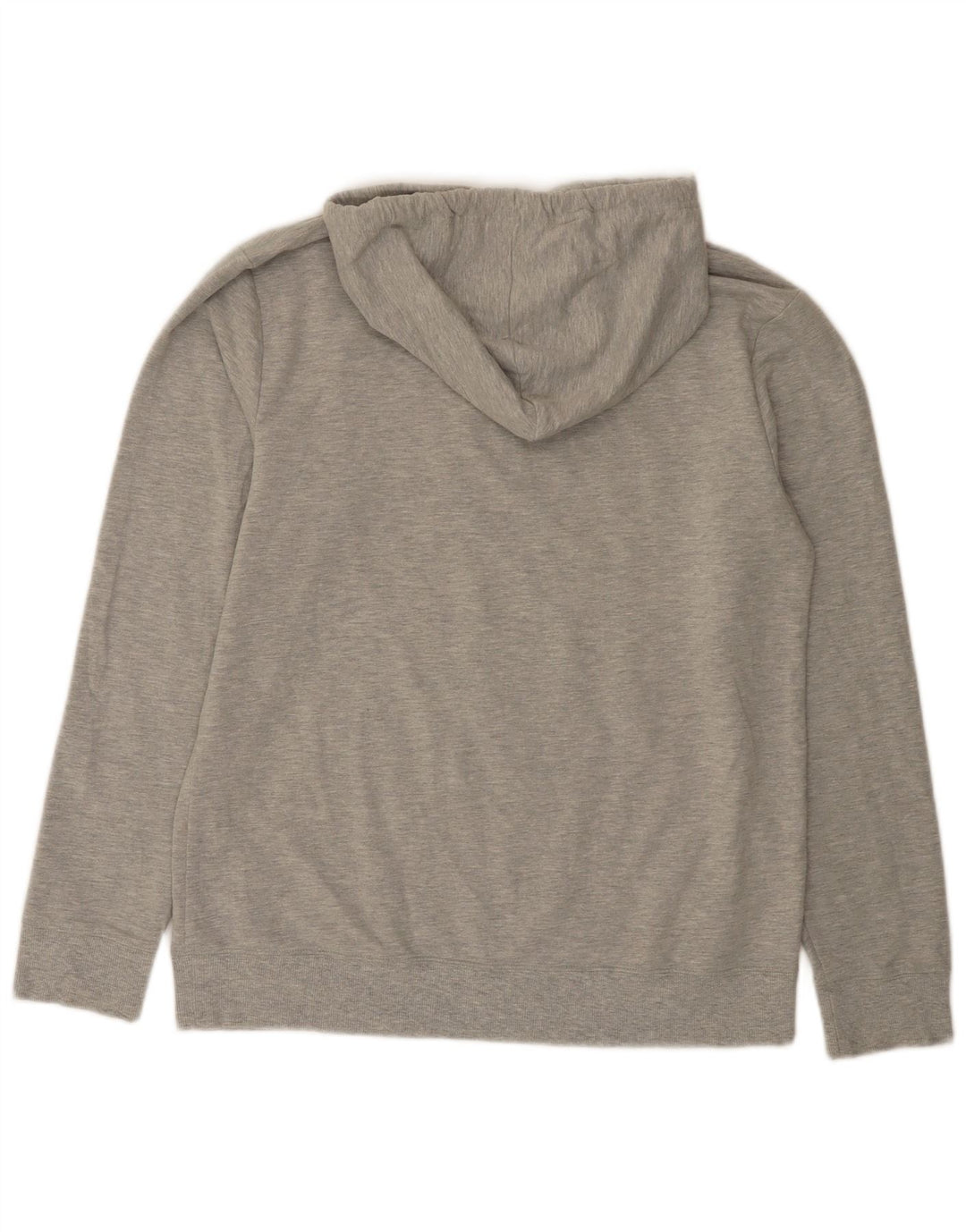 Maglione con cappuccio grafico da uomo Calvin Klein in cotone chiazzato grigio medio