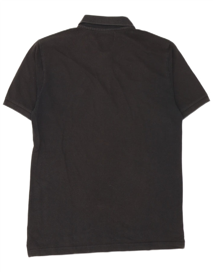 Polo Kappa Uomo Media Nera In Cotone