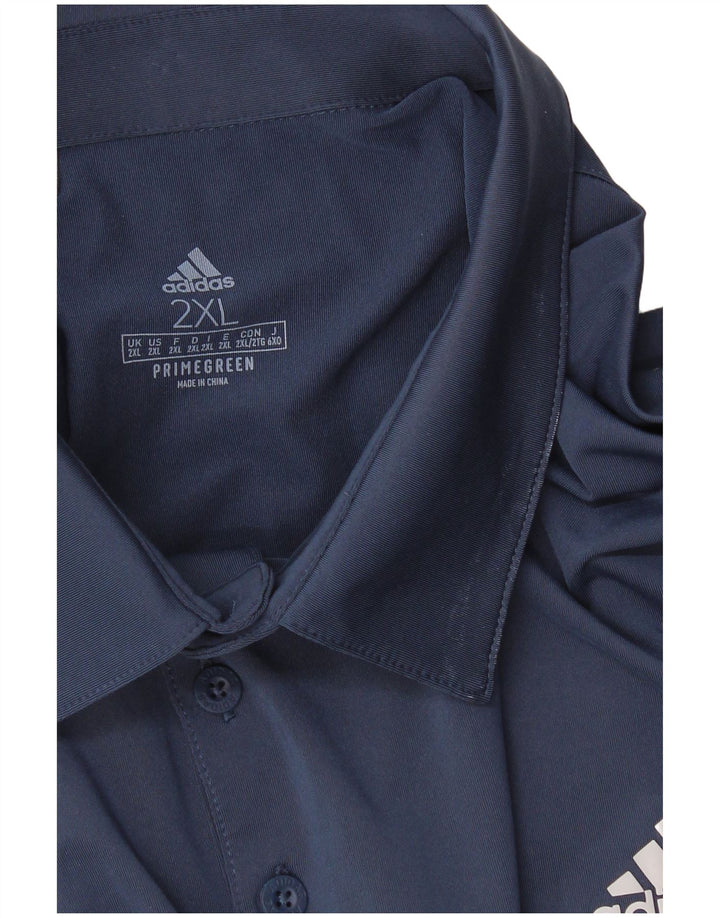 Polo Adidas Uomo Primegreen 2XL Blu Navy