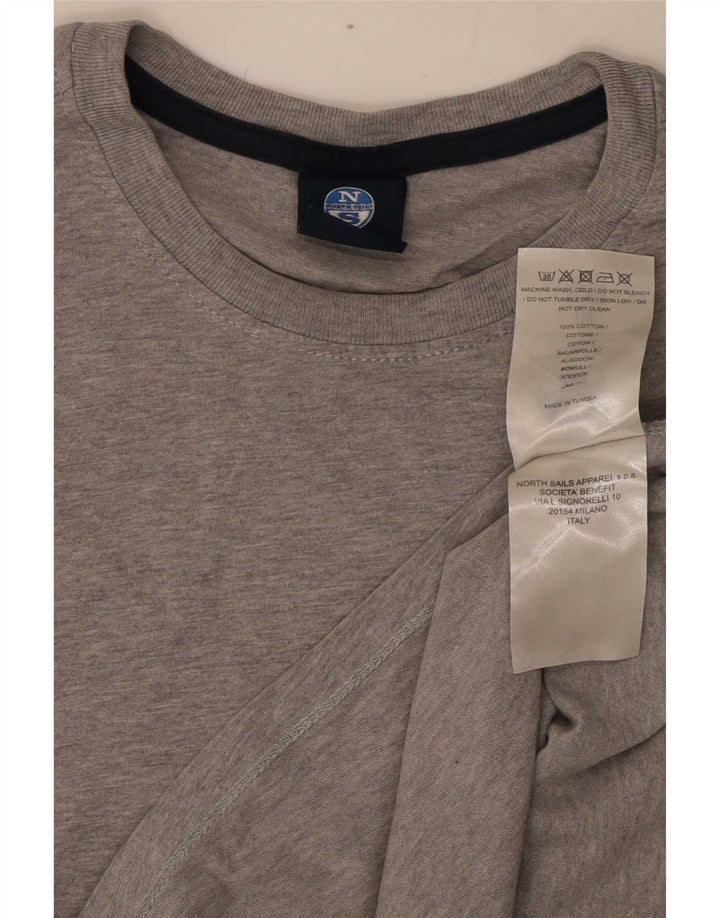 T-shirt da uomo North Sails Top in cotone mélange grigio medio