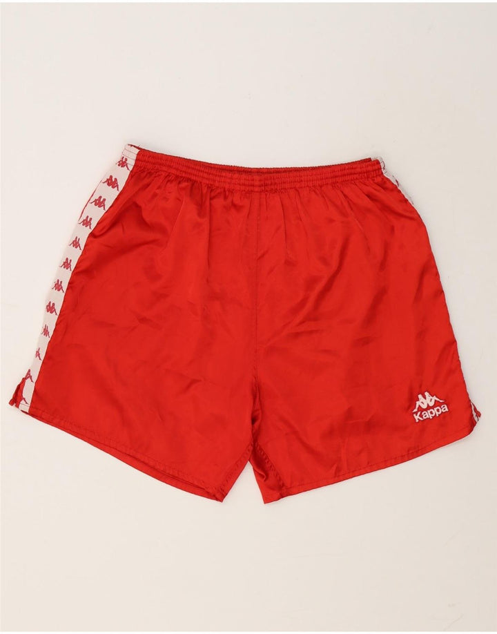 Pantaloncini sportivi grafici da uomo Kappa XL rosso in poliestere color block