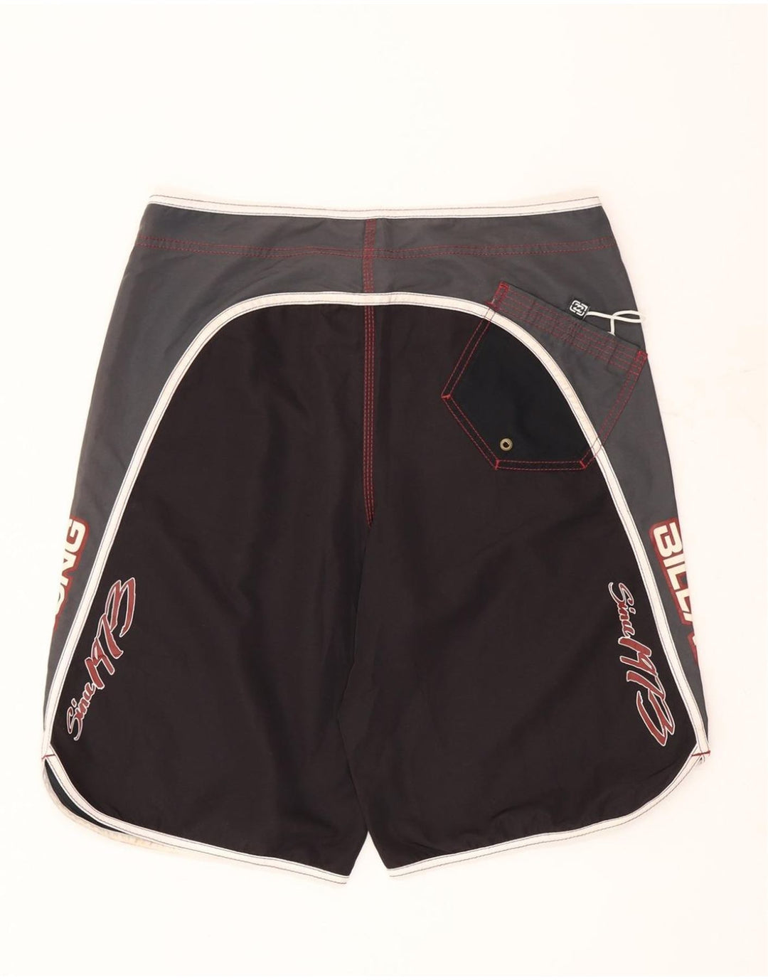 Pantaloncini da bagno grafici da uomo Billabong grandi in poliestere color block nero