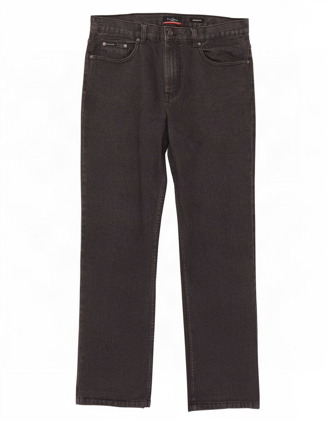 Jeans dritti vestibilità regolare da uomo Pierre Cardin W34 L31 cotone grigio