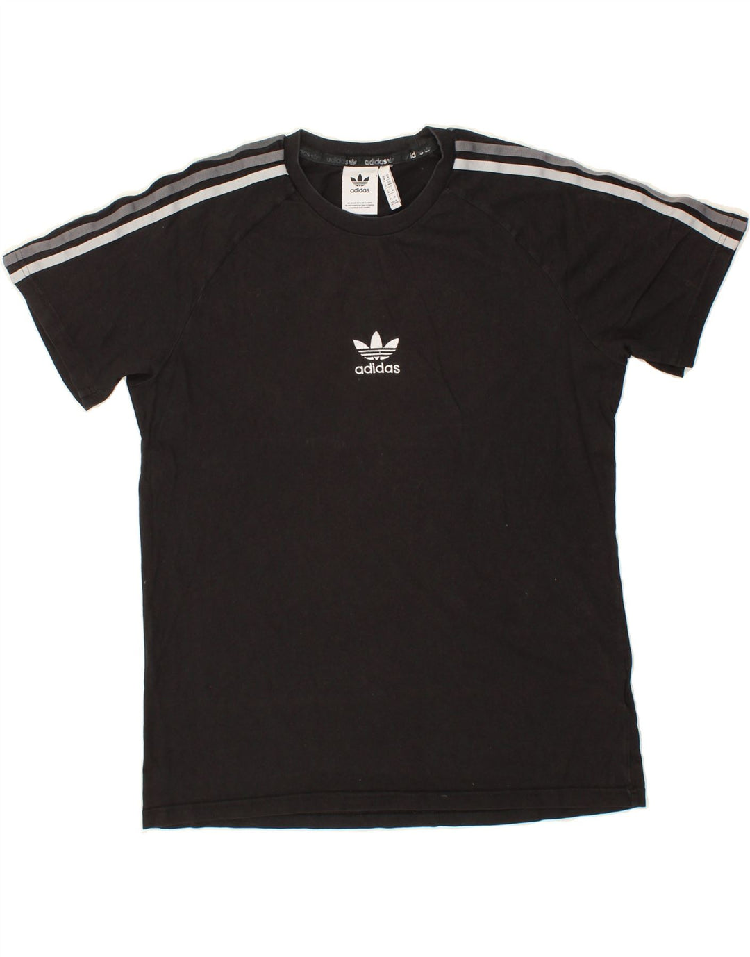 ADIDAS Mens T-Shirt Top Medium Black Cotton Vintage Adidas and Second-Hand Adidas from Messina Hembry 