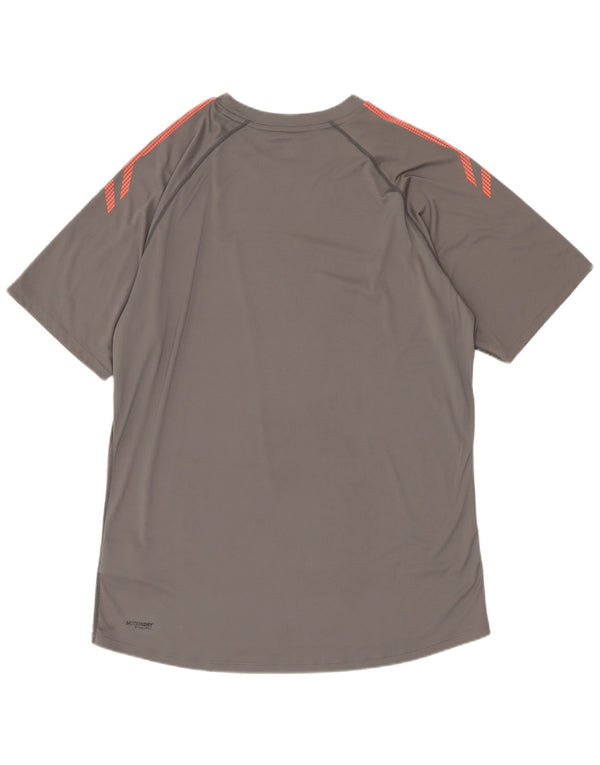 T-shirt grafica da uomo Asics Top XL grigio poliestere sportivo