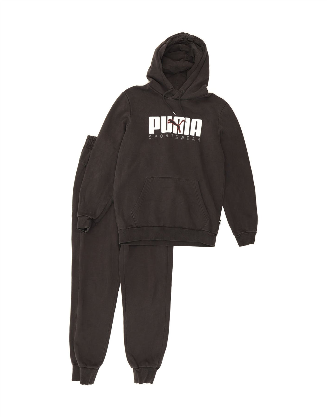 PUMA Mens Hooded Graphic Full Tracksuit Small Black Vintage Puma and Second-Hand Puma from Messina Hembry 