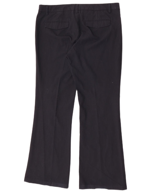 Pantaloni casual moderni da donna Gap UK 16 Large 34 L32 Gessato blu navy