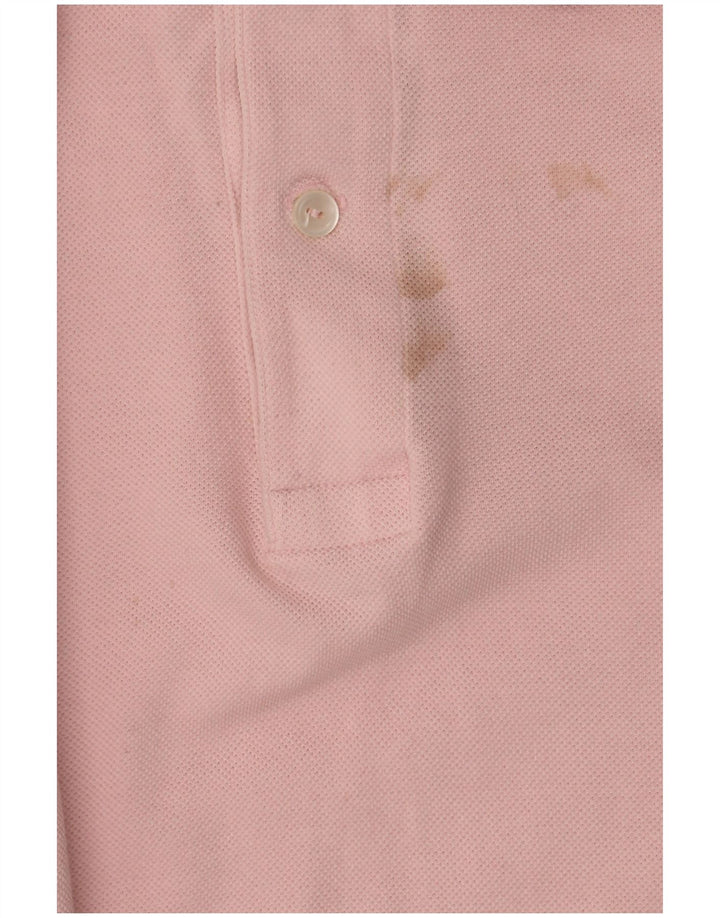 Polo da uomo Lacoste taglia 4 in cotone rosa medio