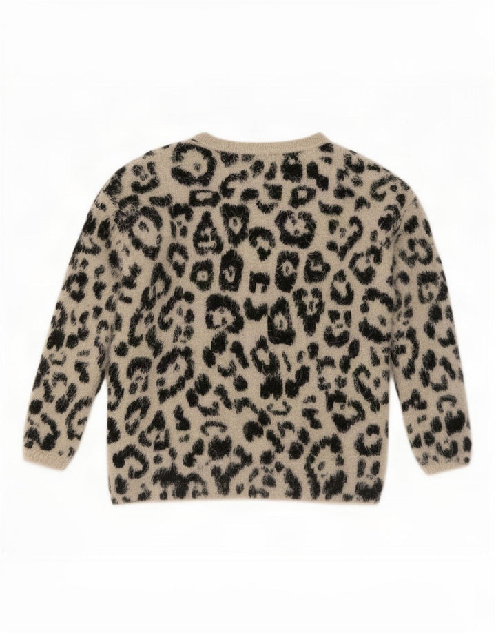 Maglione maglione girocollo da donna Marks & Spencer UK 8 piccolo Beige