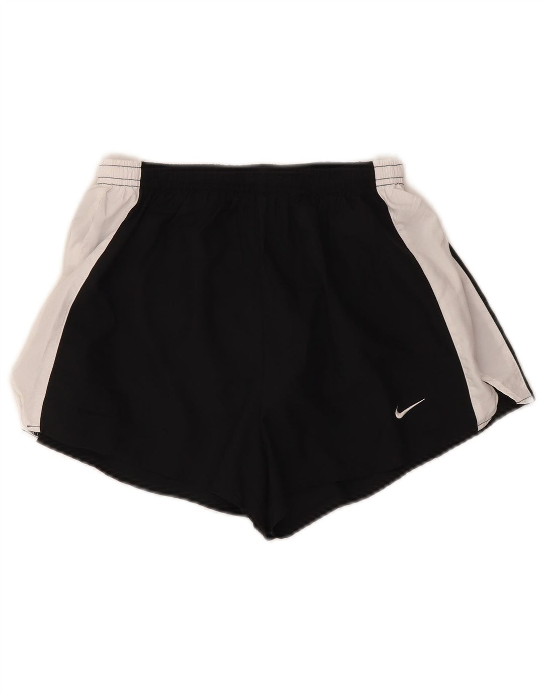 Pantaloncini sportivi Nike da donna Dri Fit, poliestere color block medio nero