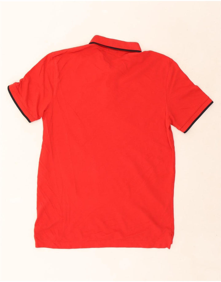 Polo da uomo Hugo Boss in cotone rosso medio