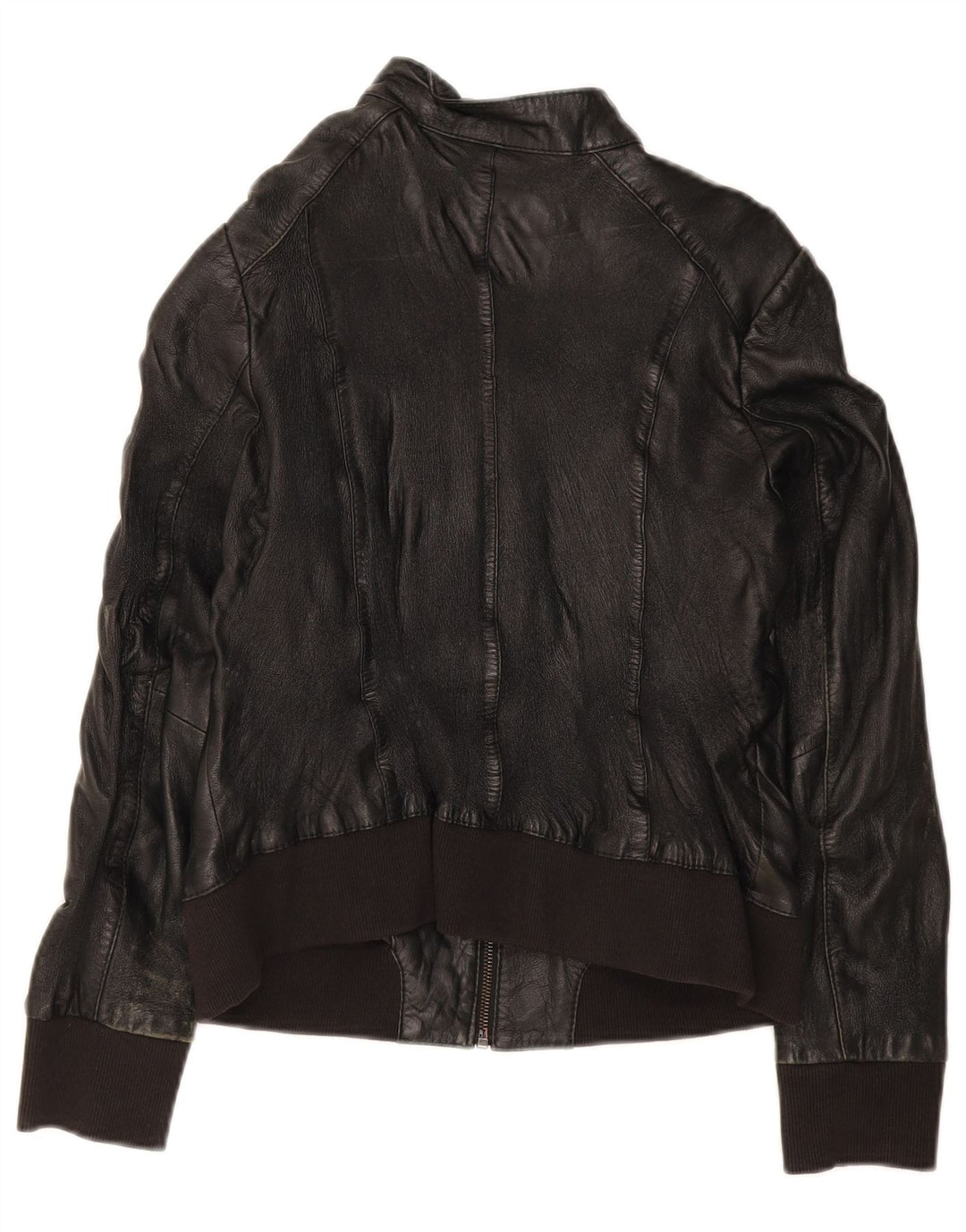 Giubbotto Bomber In Pelle Donna Conbipel IT 44 Medio Pelle Nera