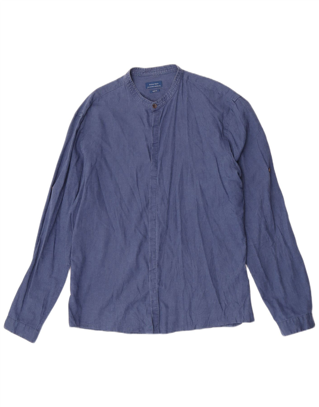 Camicia Zara da uomo slim fit XL blu navy