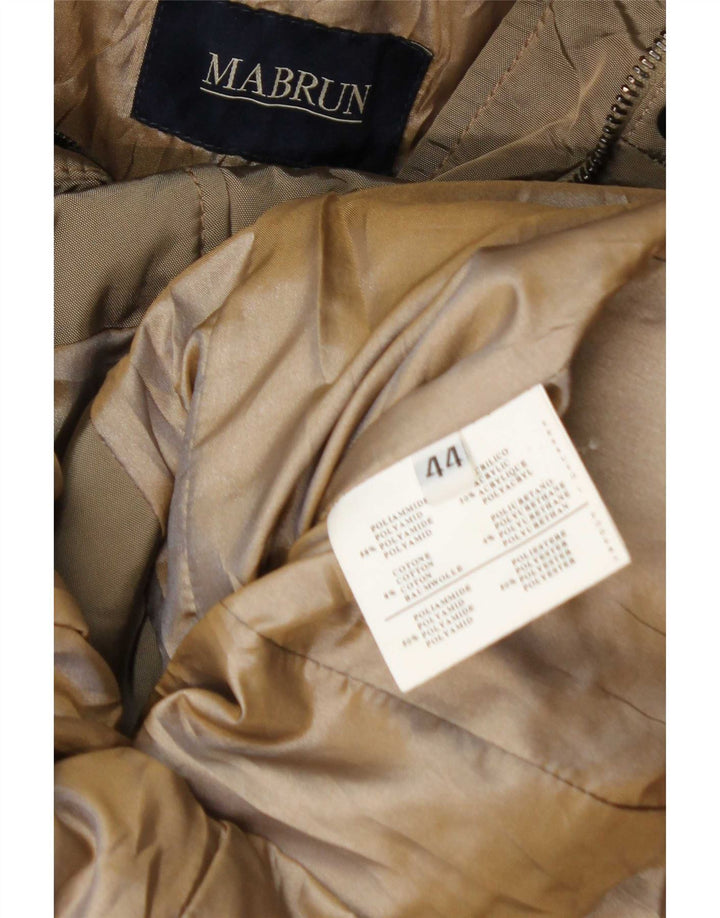 Piumino Donna Con Cappuccio Mabrun IT 44 Beige Medio Poliammide