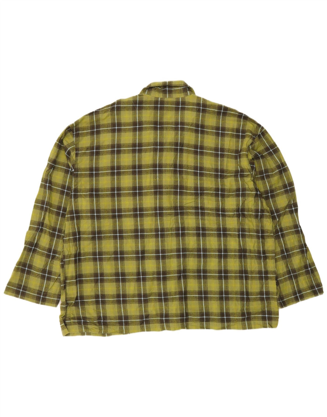 EDDIE BAUER Camicia in flanella da uomo 2XL Cotone a quadri verde