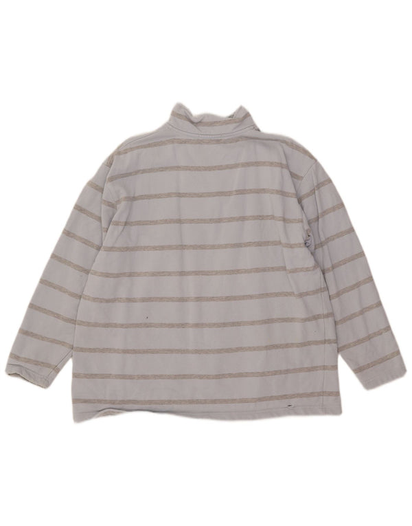 Felpa oversize da donna Ralph Lauren UK 12 a righe blu medio