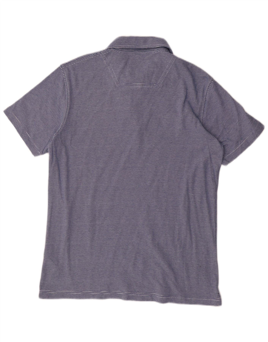 Polo da uomo Regular Fit TIMBERLAND in cotone a righe blu medio