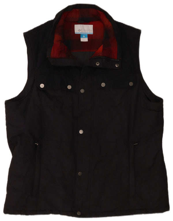 Gilet imbottito da uomo Columbia UK 40 grande in cotone blu navy
