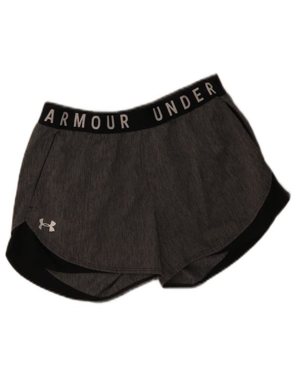 Pantaloncini sportivi Under Armour da donna Heat Gear UK 14 Colorblock grigio medio