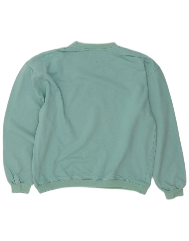 Felpa oversize con grafica da donna Vagabond UK 10 piccola turchese