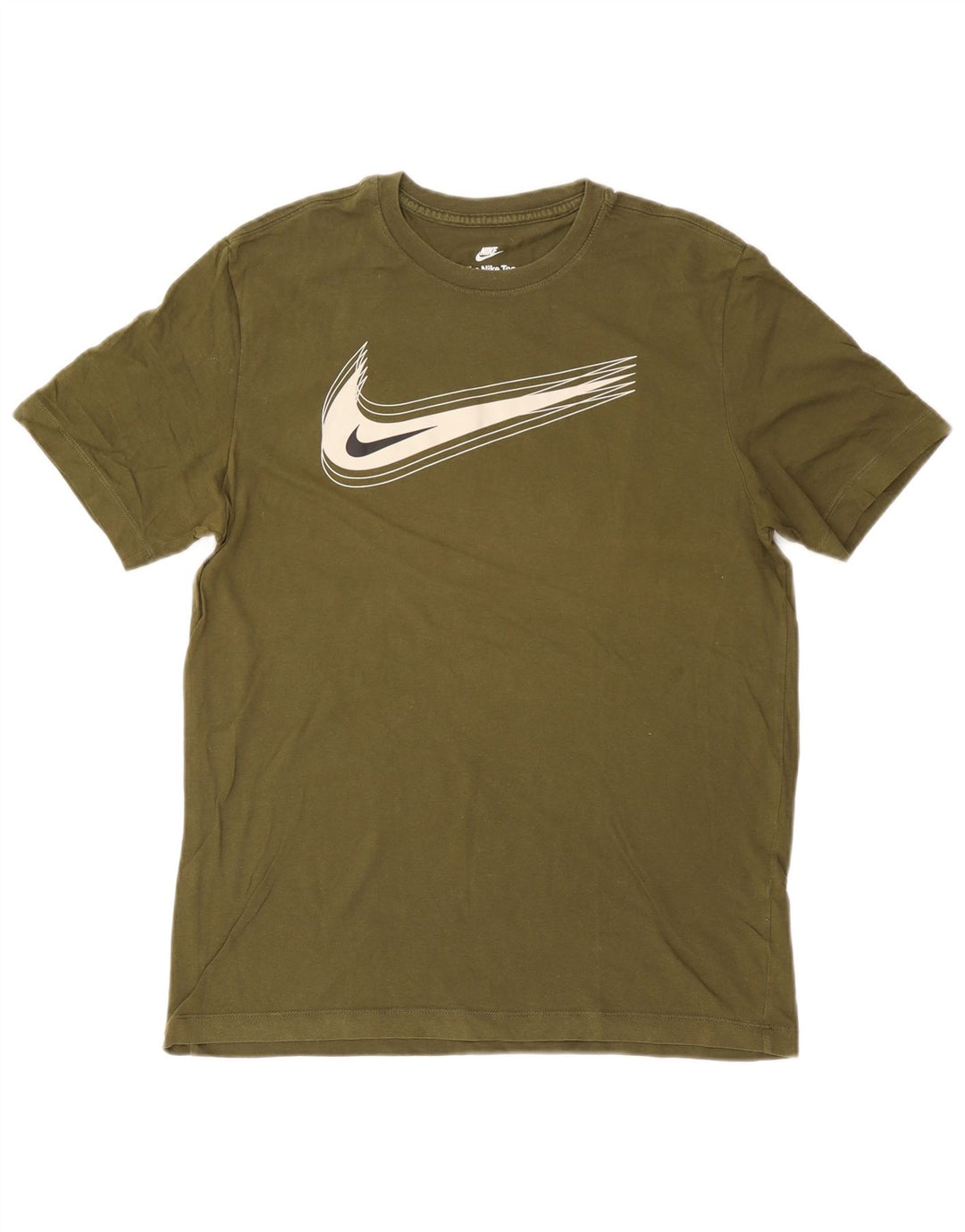 T-shirt grafica da uomo Nike Top in cotone kaki medio