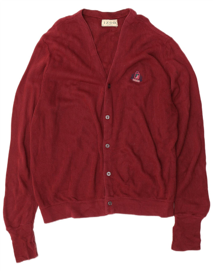 Maglione cardigan da uomo Izod XL bordeaux acrilico