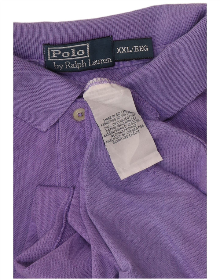 POLO RALPH LAUREN Polo da uomo 2XL in cotone viola