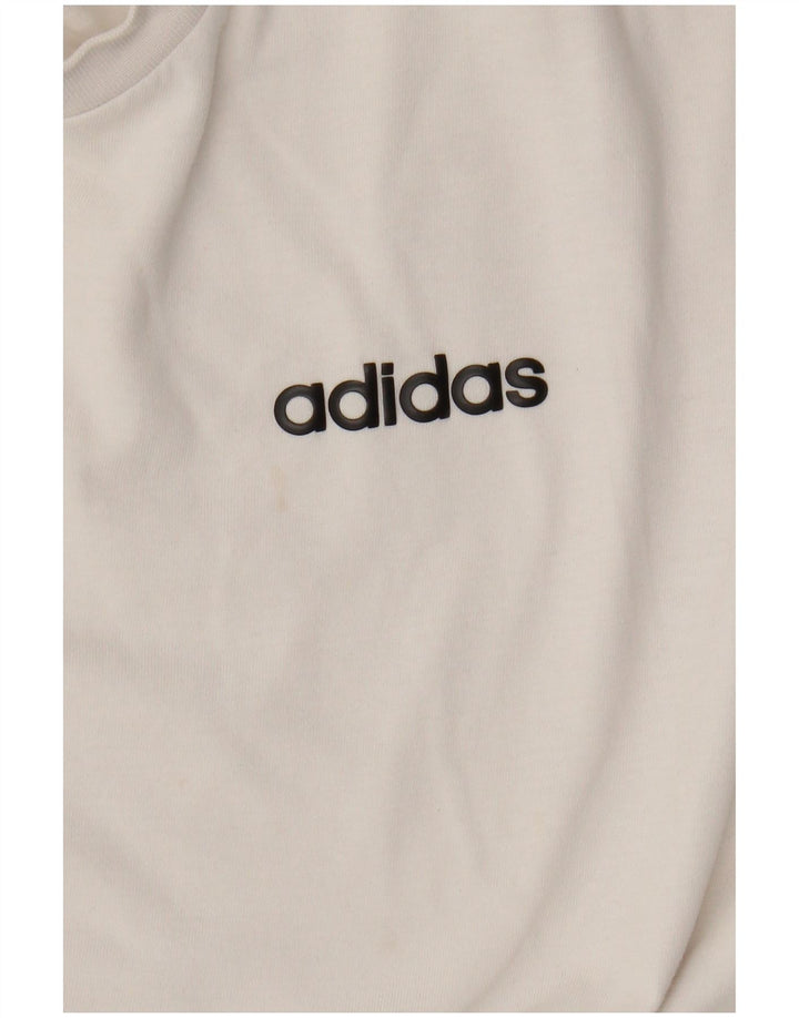 T-shirt da uomo Adidas Top XL in cotone bianco