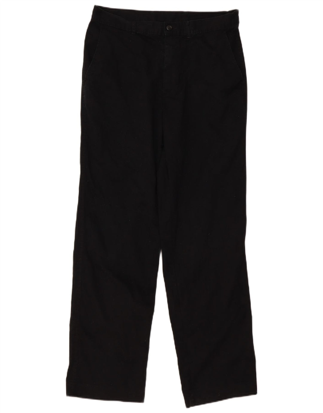 Pantaloni chino dritti da uomo Marks & Spencer W34 L33 cotone nero