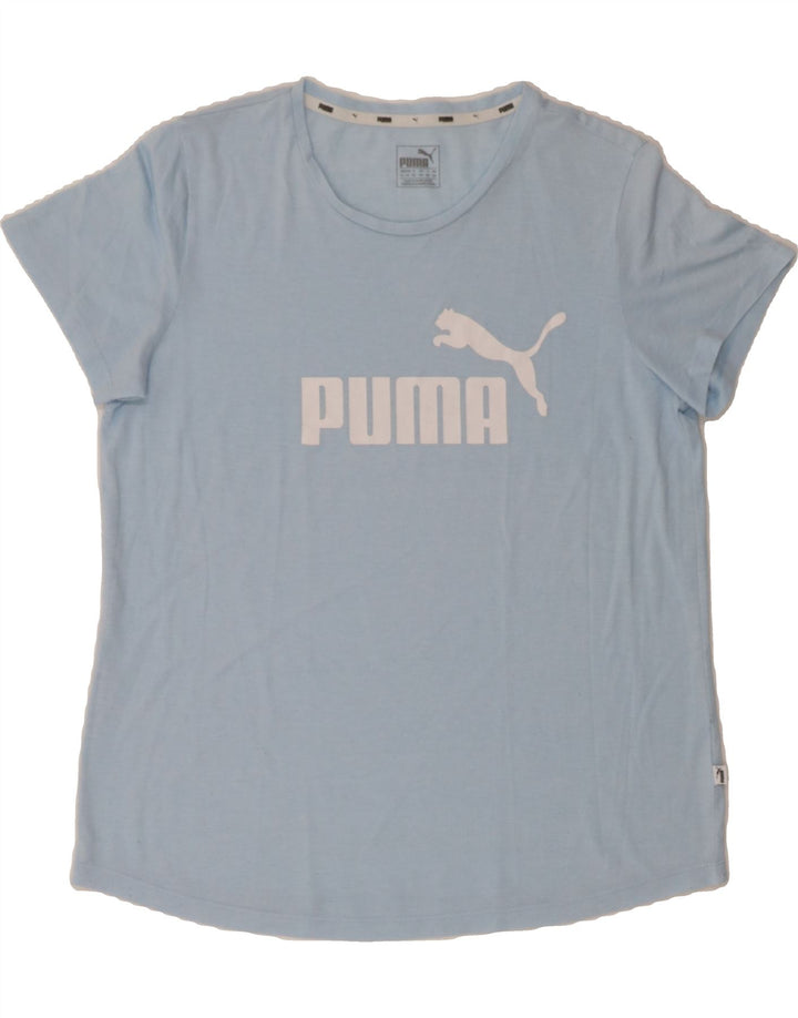 PUMA Womens Graphic T-Shirt Top UK 16 Large  Blue Vintage Puma and Second-Hand Puma from Messina Hembry 