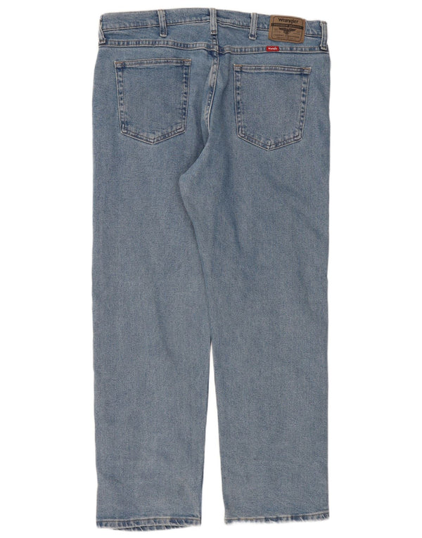 Jeans dritti da uomo Wrangler W36 L29 cotone blu