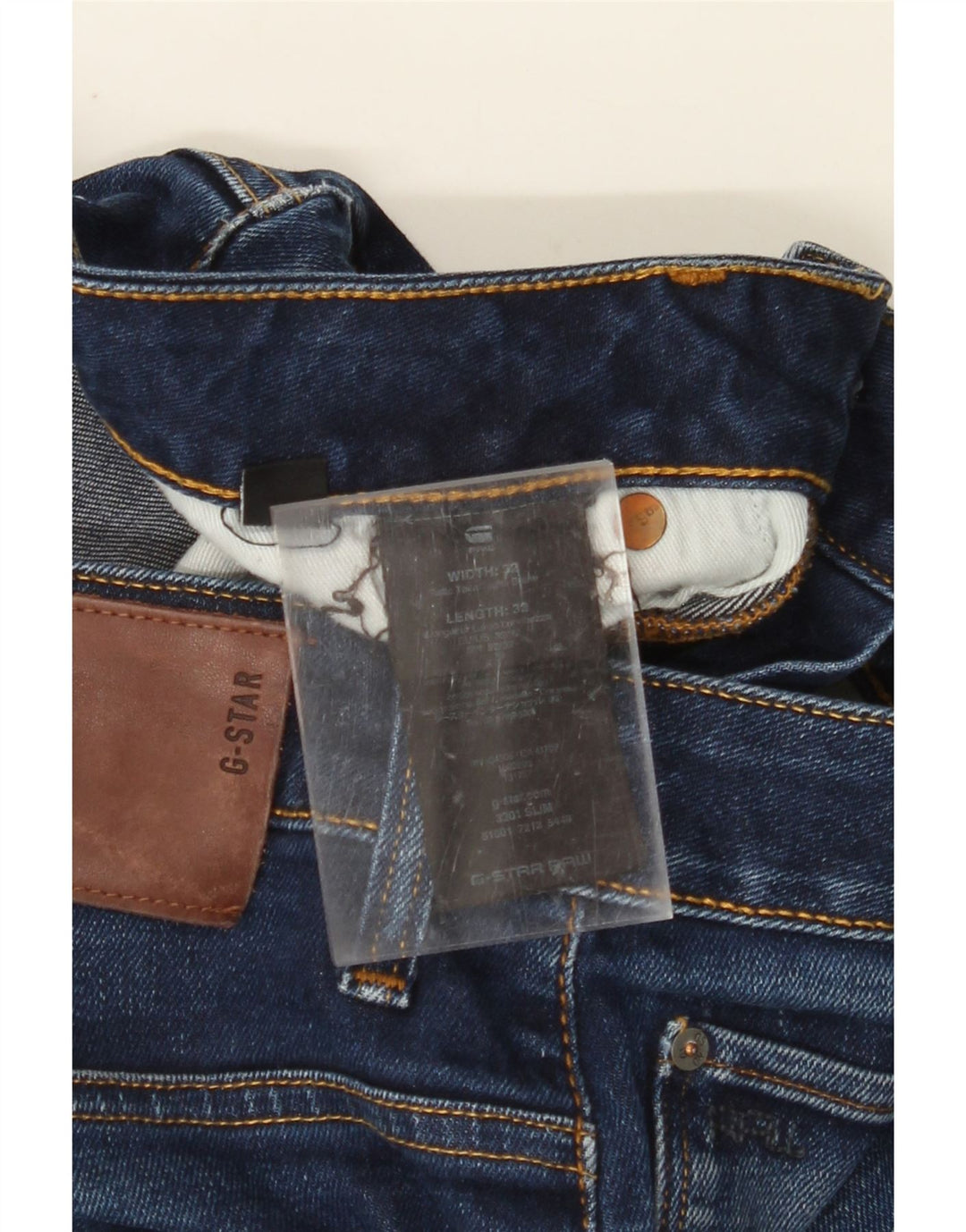 Jeans slim da uomo G-STAR W32 L32 cotone blu navy