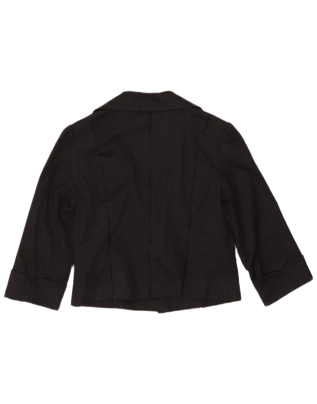 Giacca bolero con maniche a 3/4 da donna Coast UK 12 cotone nero medio