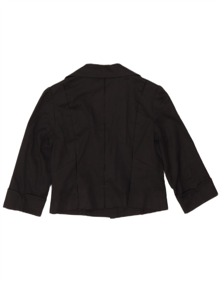 Giacca bolero con maniche a 3/4 da donna Coast UK 12 cotone nero medio
