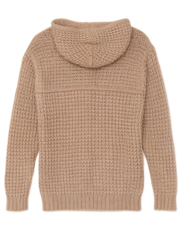 Maglione cardigan con cappuccio da uomo Rifle XL Beige acrilico