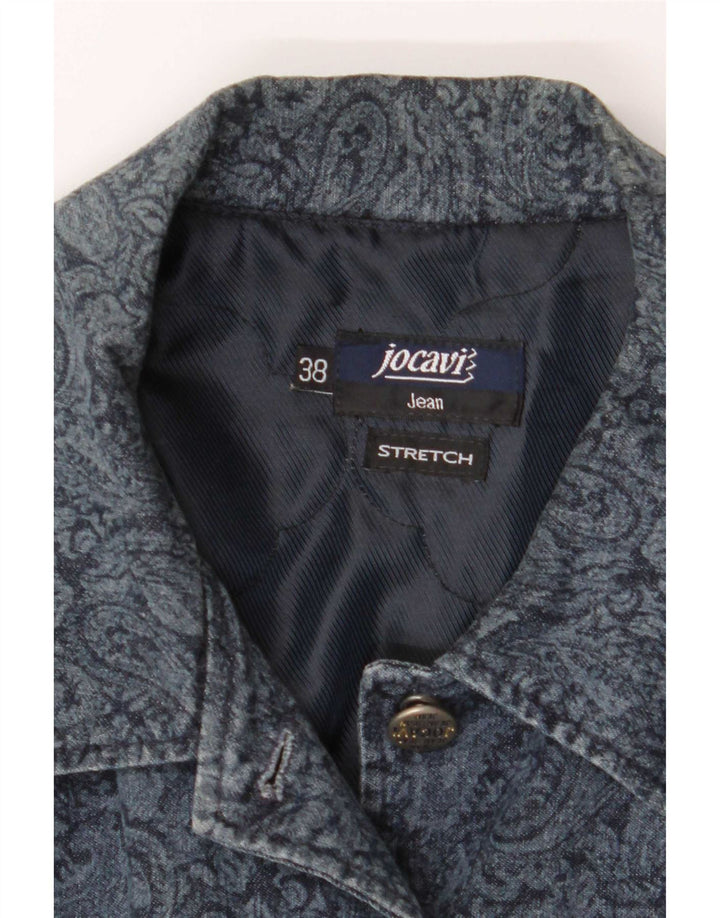 Giacca in denim elasticizzato da donna Jocavi EU 38 cotone Paisley medio blu navy