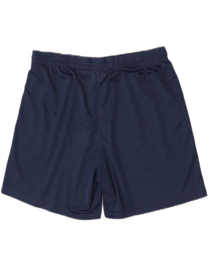Pantaloncini sportivi Nike da uomo Dri Fit grandi in poliestere blu navy