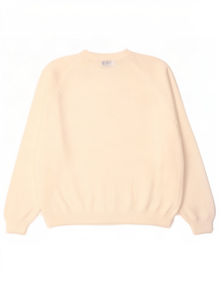 Maglione maglione girocollo da uomo Essentials 2XL cotone bianco