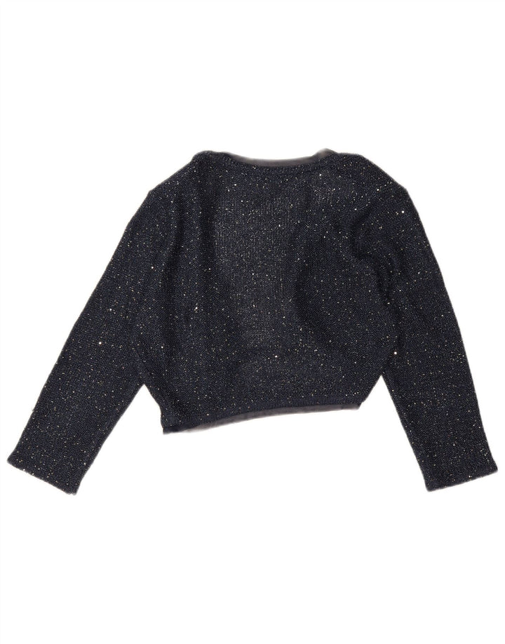 Maglione Bolero da donna con maniche a 3/4 Monsoon UK 12 Poliestere medio blu navy