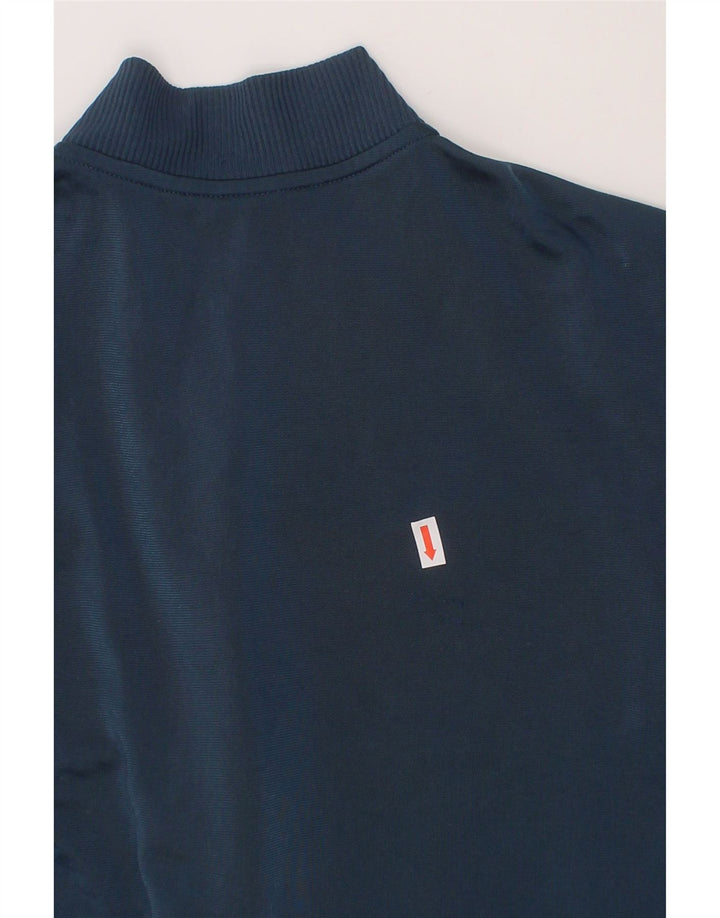 ADIDAS Boys Tracksuit Top Jacket 11-12 Years Navy Blue Colourblock Vintage Adidas and Second-Hand Adidas from Messina Hembry 