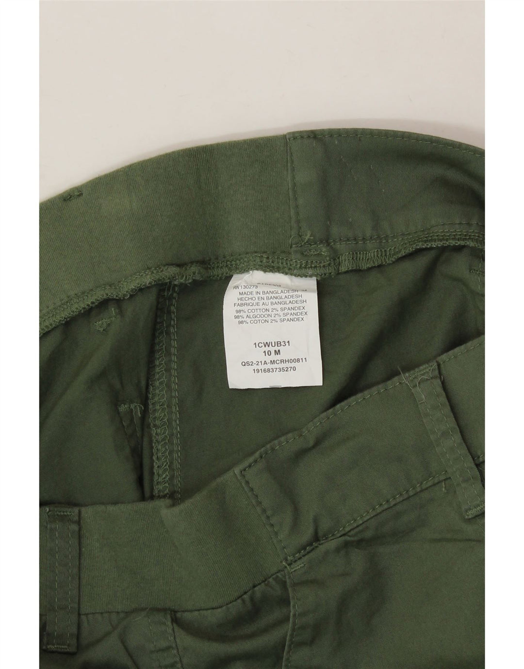 LEE Womens Mid Rise Regular Fit Bermuda Shorts US 10 Large W32  Green Vintage Lee and Second-Hand Lee from Messina Hembry 