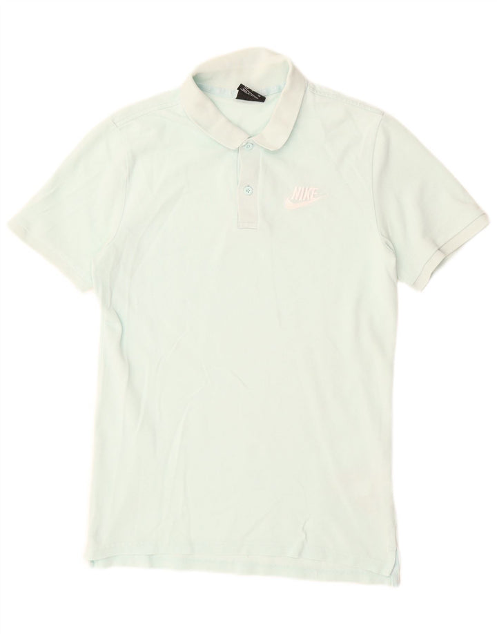 Polo Nike da uomo piccola in cotone turchese