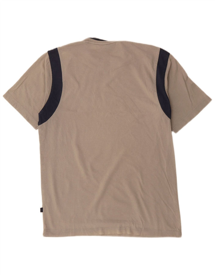 T-shirt grafica da uomo Asics Top Small in cotone color block grigio