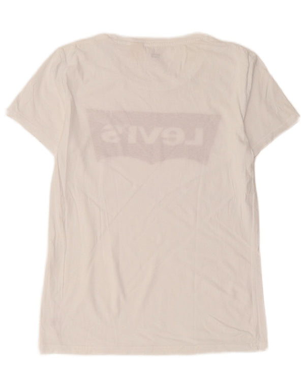 T-shirt grafica da donna Levi's Top UK 6 XS bianca