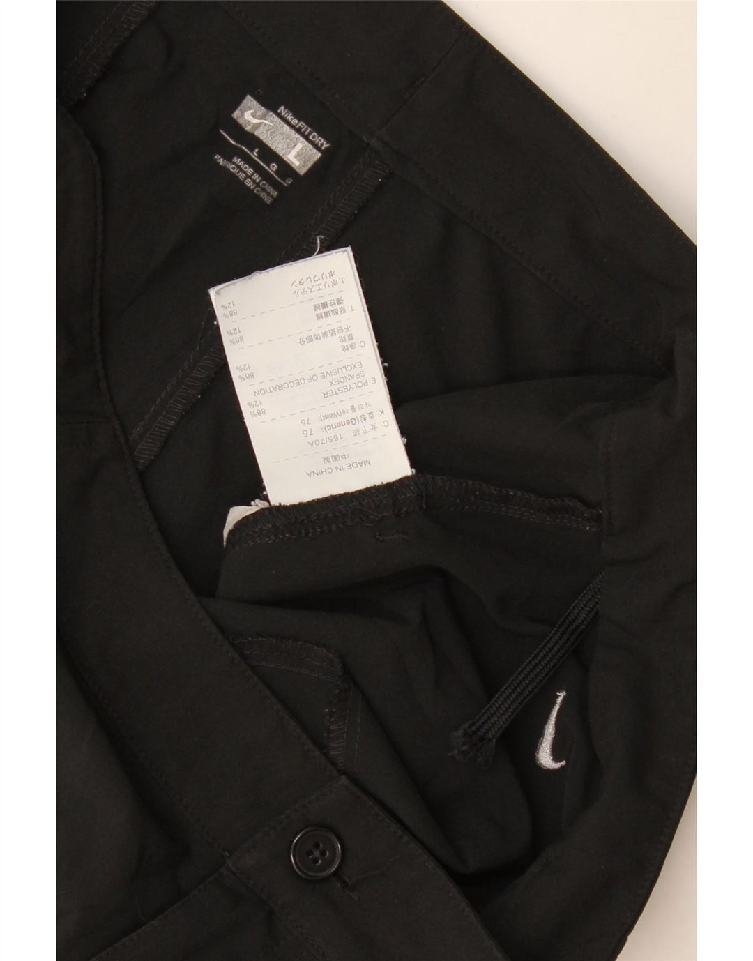 Pantaloncini casual da donna Nike Large W32 poliestere nero
