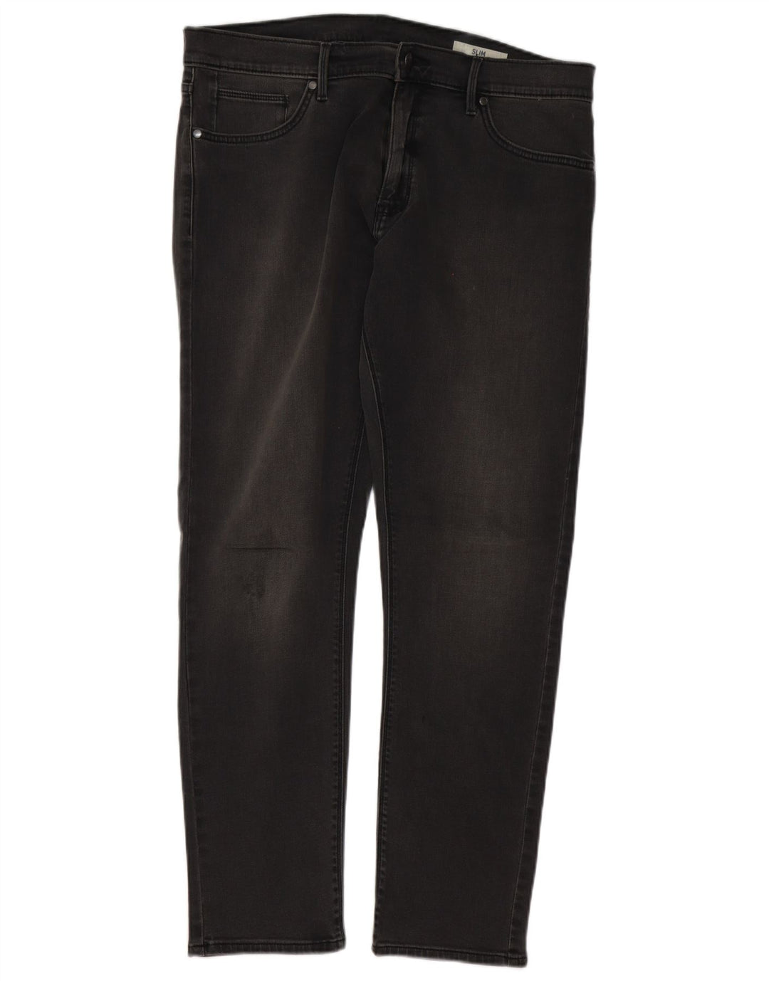 Jeans slim da uomo Marks & Spencer W36 L31 cotone grigio