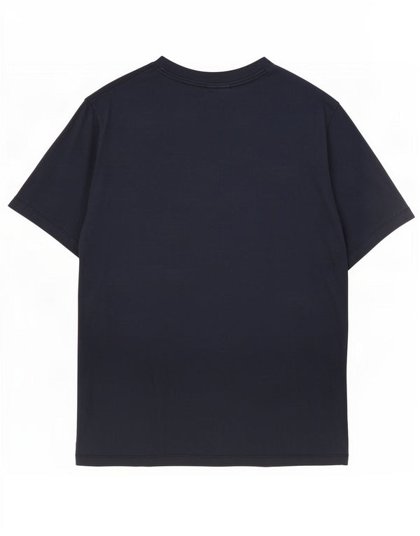 T-shirt grafica da uomo Emporio Armani Top in cotone blu navy medio