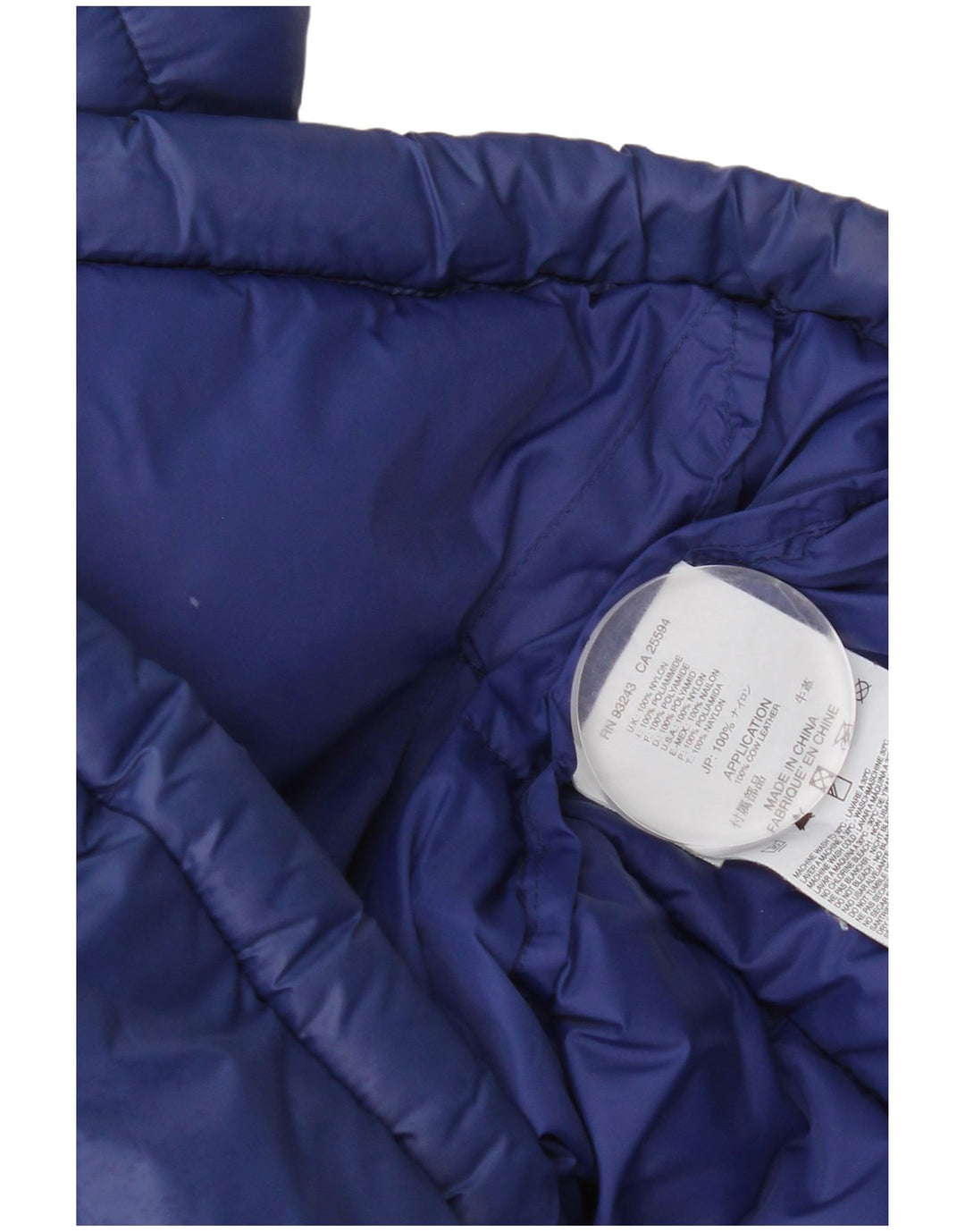 Giacca imbottita con cappuccio da uomo Diesel UK 44 2XL nylon blu