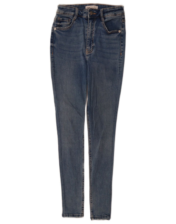 Jeans skinny da donna Zara EU 34 2XS W24 L28 Blu